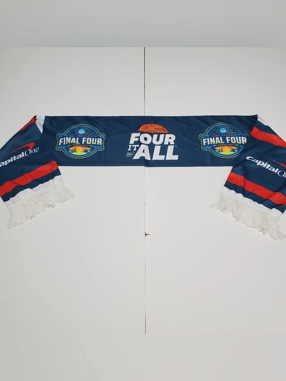 NCAA 2025 Women's Basketball Final Four Multicolor Unisex Scarf 52x7.25